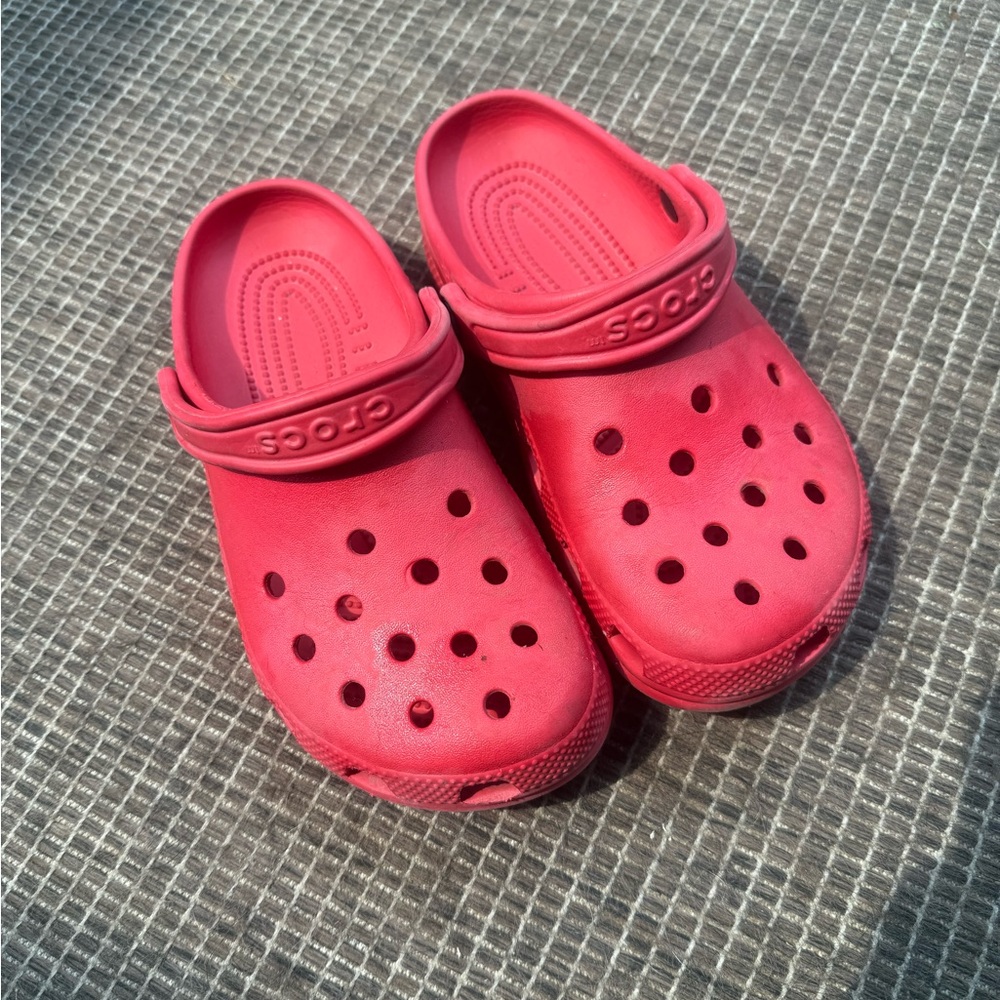 CROCS Kids Slip-On Slippers - Bright Red